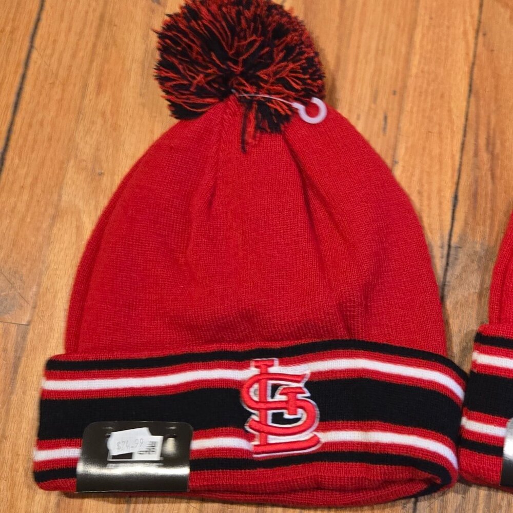 St. Louis Cardinals Red/Black Chill Cap New Era Sport Cuffed Knit Hat Beanie
